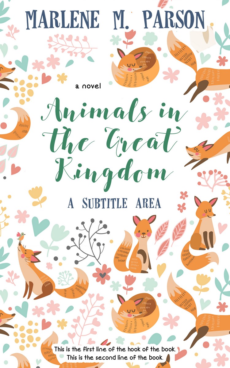 2D view of Premade Nature Book Cover - Grain Brown