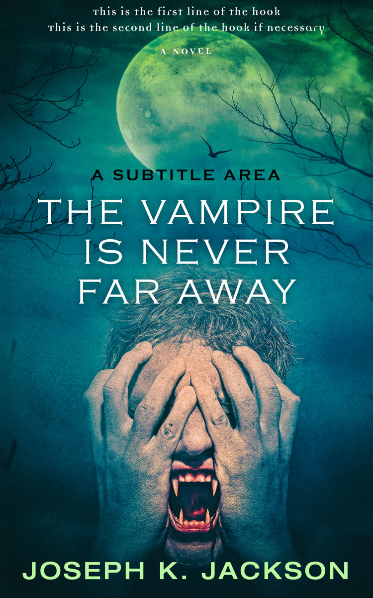 2D view of Deep Sea Green #316 - Premade Horror Book Cover