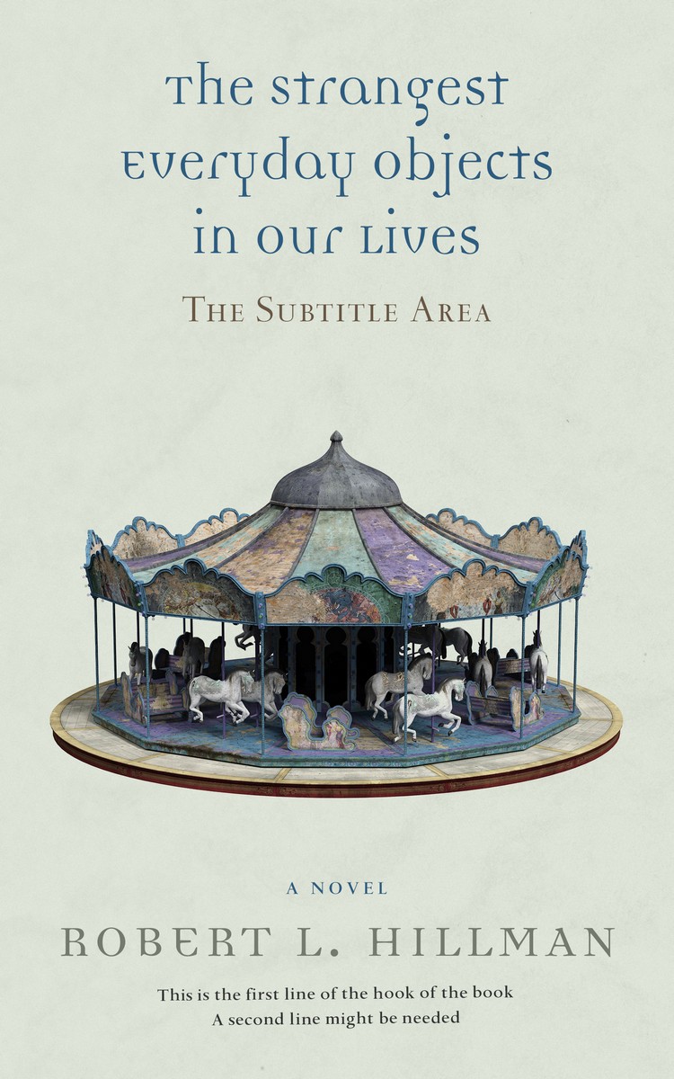 2D view of Periglacial Blue #364 - Premade Surreal Book Cover