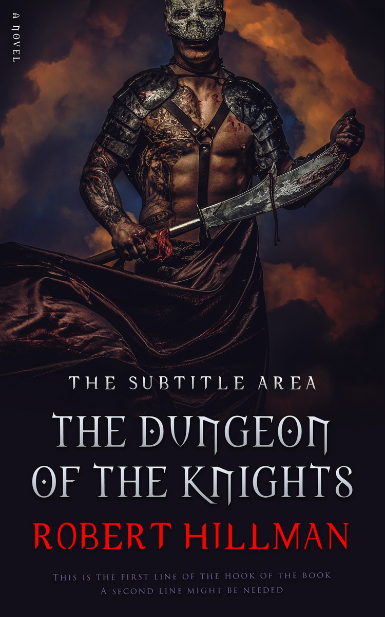 2D view of Premade Fantasy Book Cover - Thunder