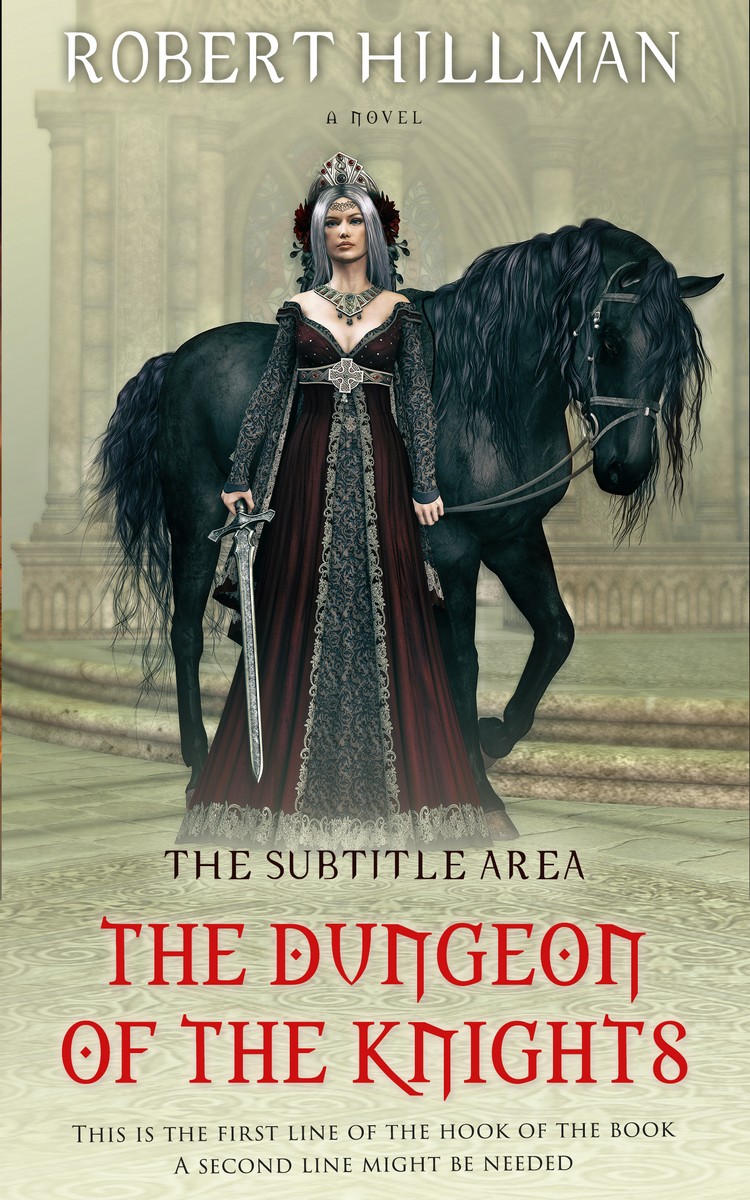 2D view of Taupe Gray #435 - Premade Fantasy Book Cover