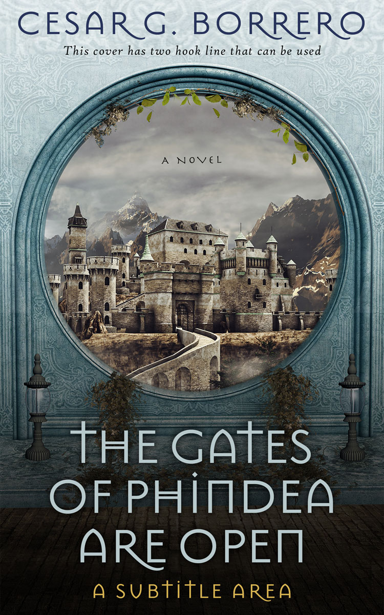 2D view of Outer Space #446 - Premade Fantasy Book Cover