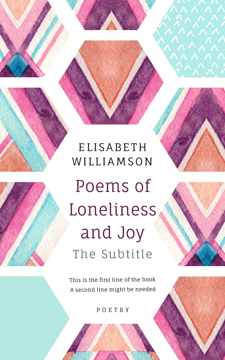 2D view of Premade Poetry Book Cover - Swiss Coffee