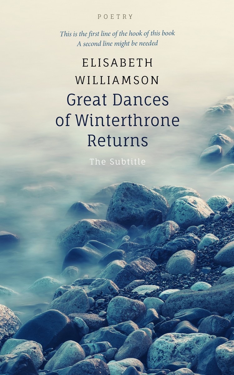 2D view of Celeste #580 - Premade Poetry Book Cover