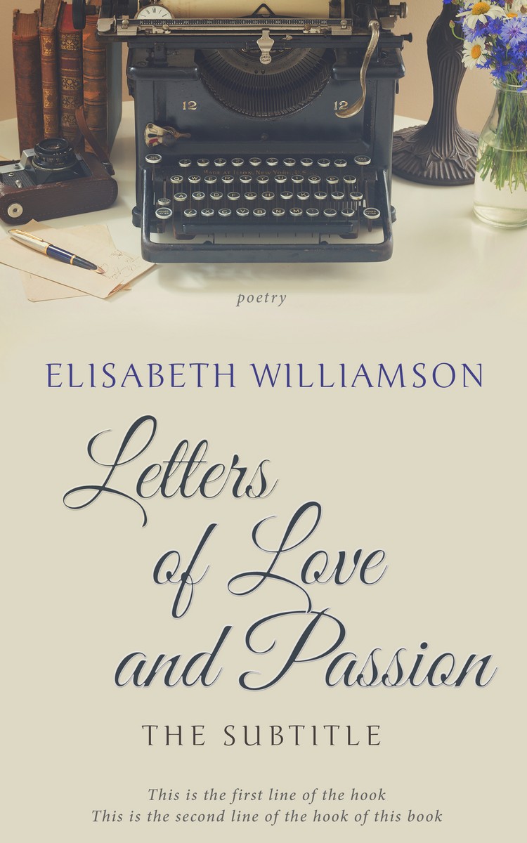 2D view of Tana #617 - Premade Poetry Book Cover