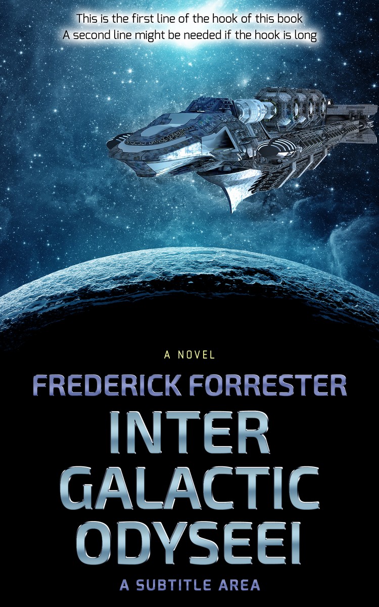 2D view of Ebony #633 - Premade Science Fiction Book Cover