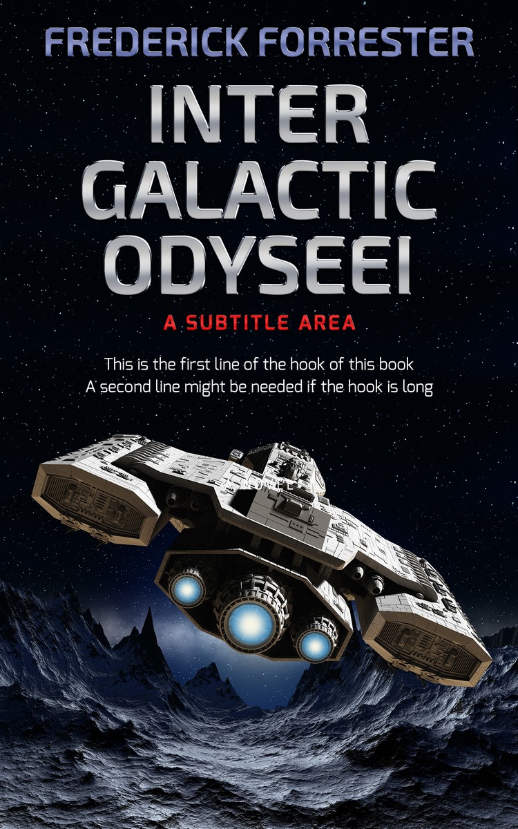 2D view of French Gray #634 - Premade Science Fiction Book Cover