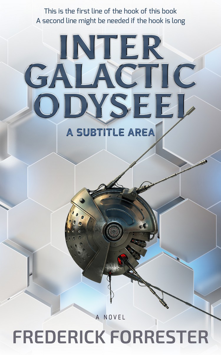 2D view of Premade Science Fiction Book Cover - Iron