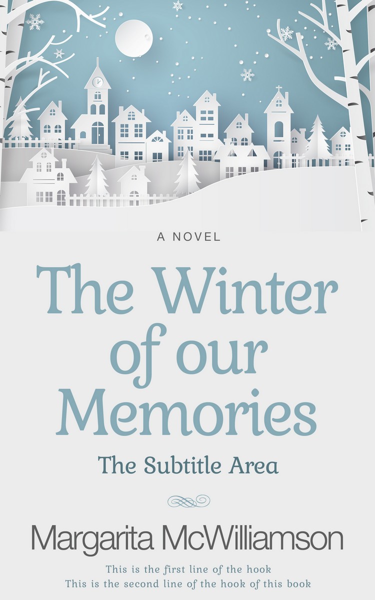 2D view of Premade Children's Book Cover - Black Haze