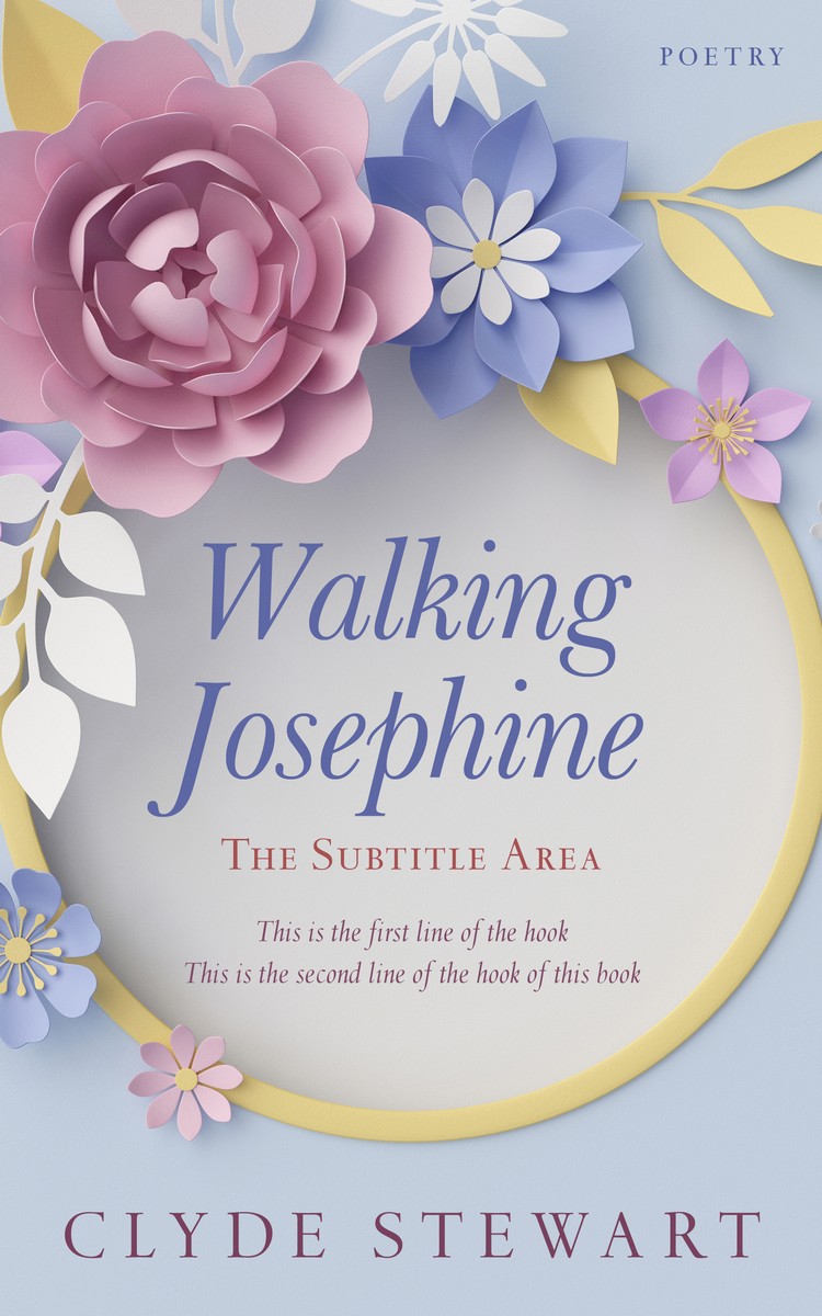 2D view of Gray Suit #689 - Premade Poetry Book Cover