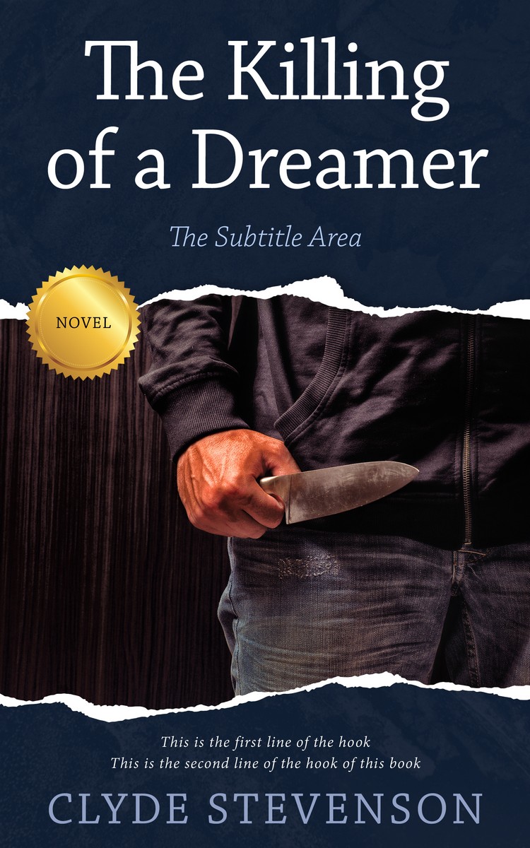 2D view of Steel Gray #696 - Premade Mystery & Thriller & Suspense Book Cover