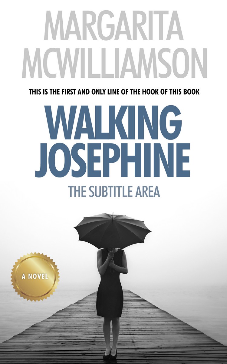 2D view of Premade Abstract Book Cover - Quill Gray