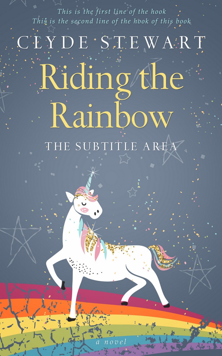 2D view of Pale Sky #748 - Premade Children's Book Cover