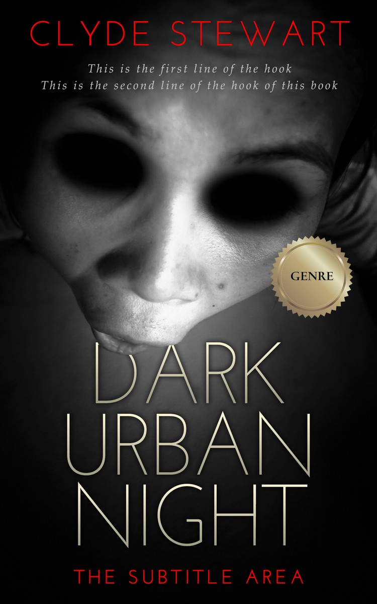 2D view of Premade Horror Book Cover - Cod Gray