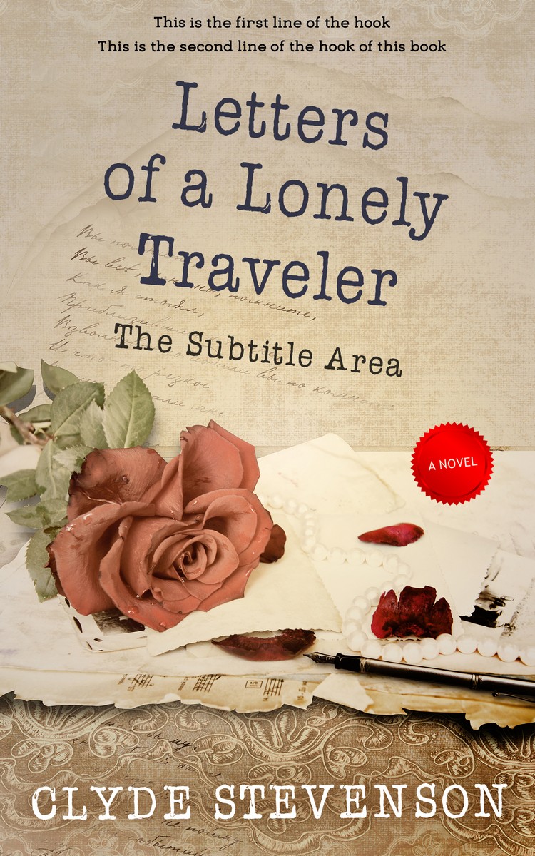 2D view of Premade Romance Book Cover - Vanilla