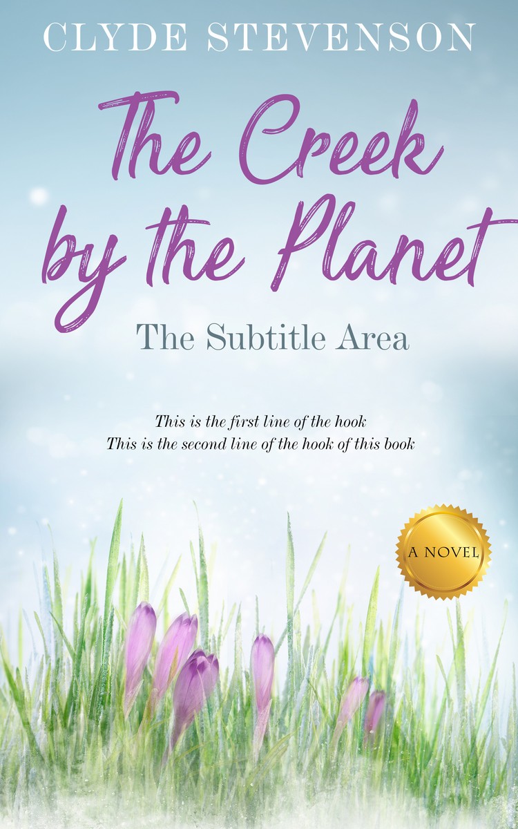 2D view of Premade Abstract Book Cover - Geyser