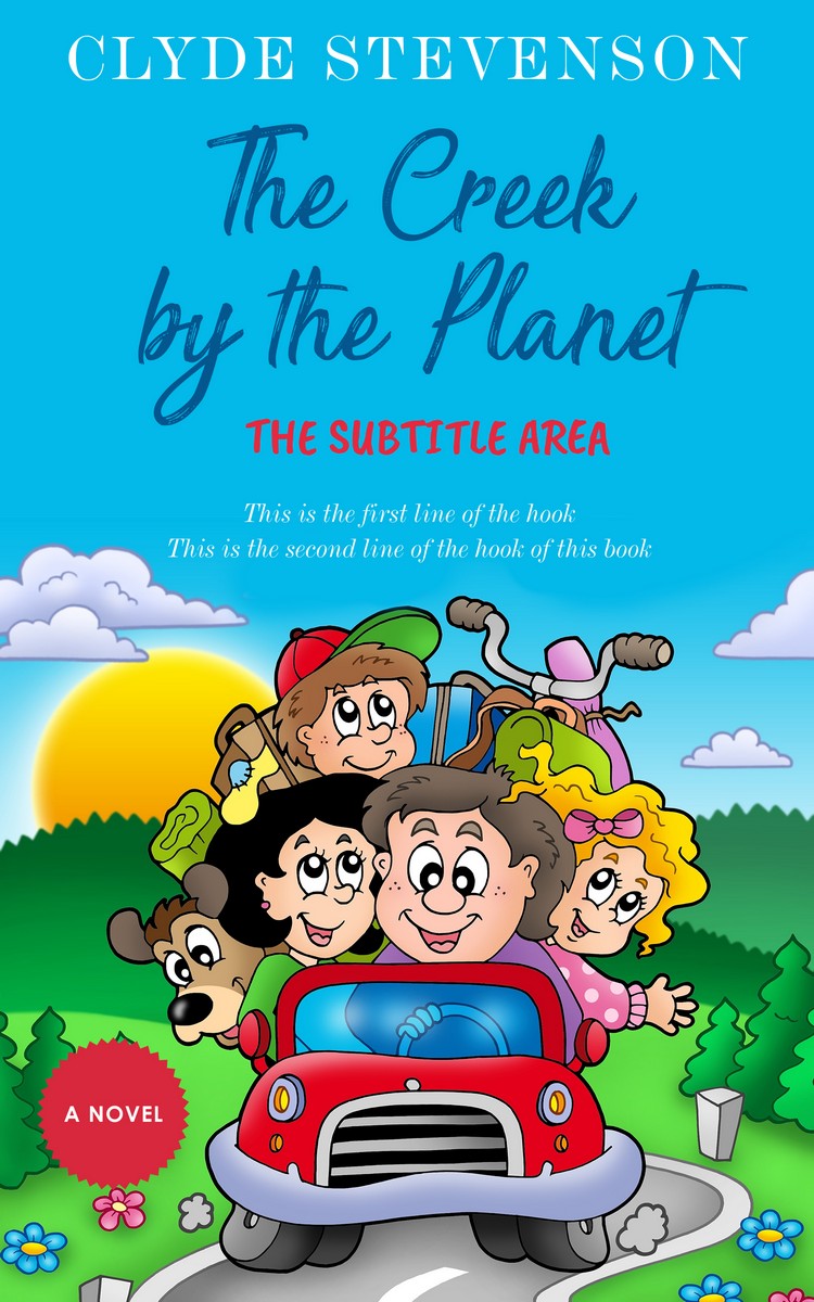 2D view of Premade Family & Parenting Book Cover - Cerulean