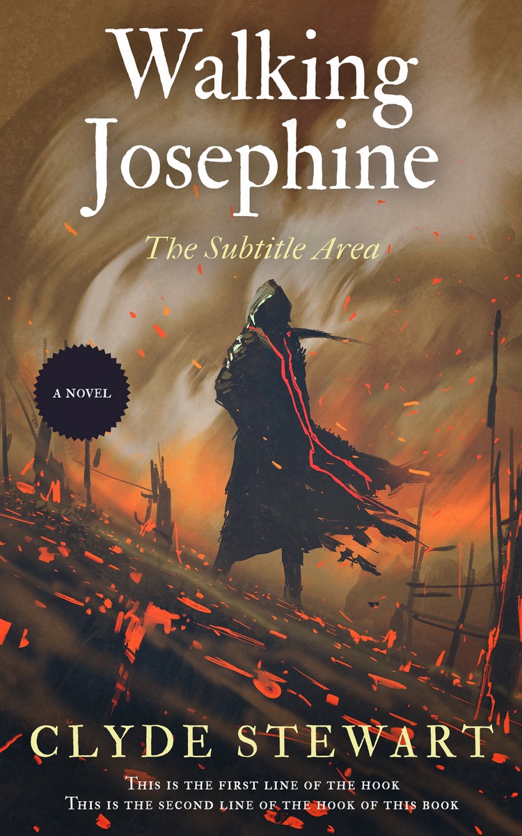 2D view of Premade Mystery & Thriller & Suspense Book Cover - Tobacco Brown