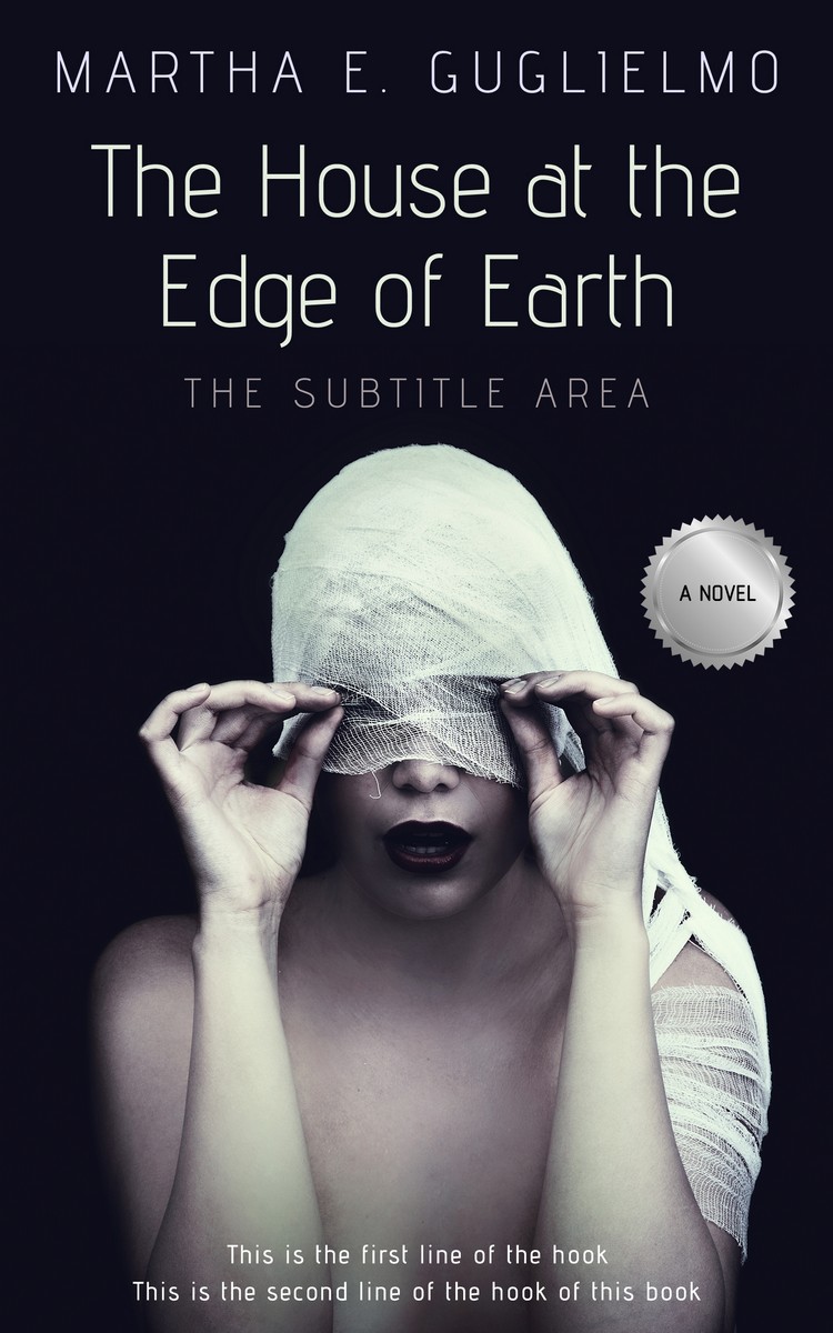 2D view of Premade Horror Book Cover - Steel Gray