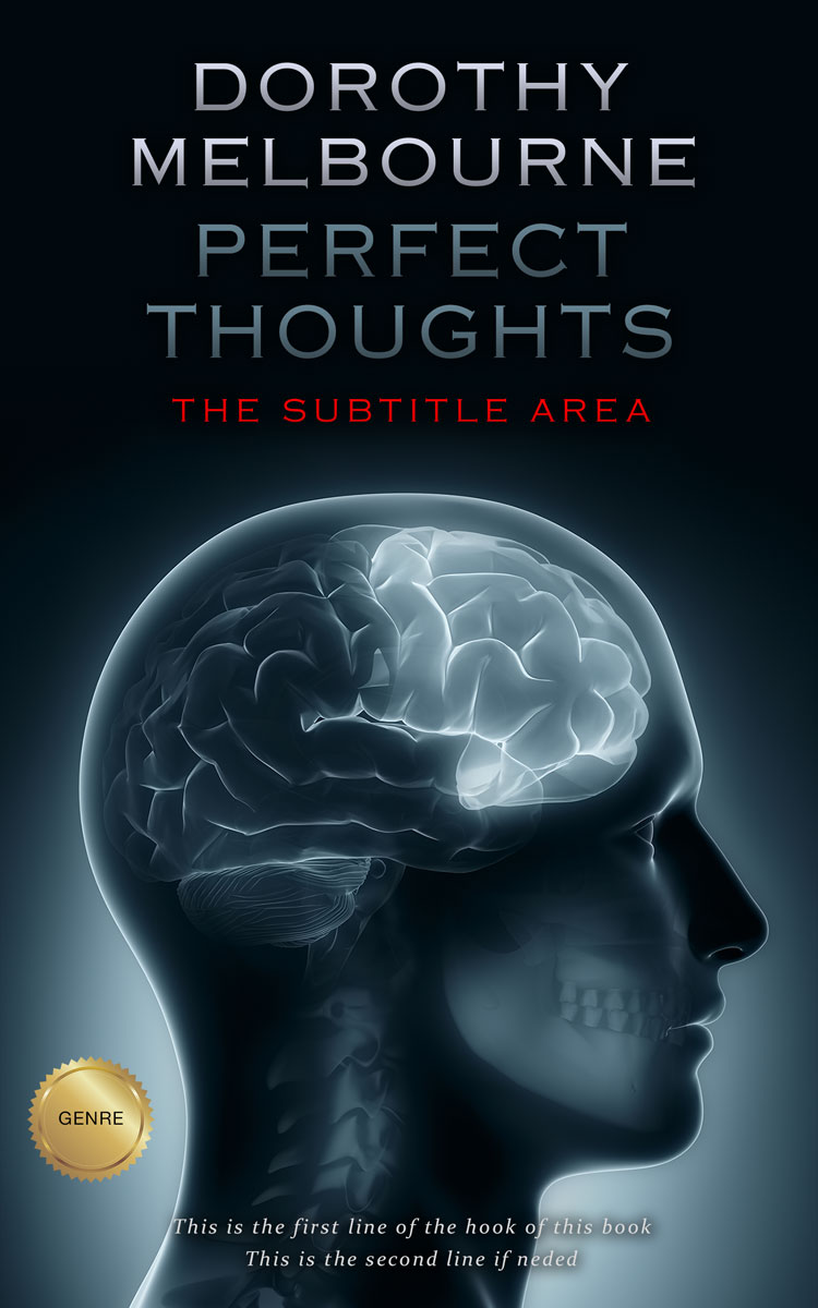 2D view of Premade Science & Nature Book Cover - Ebony