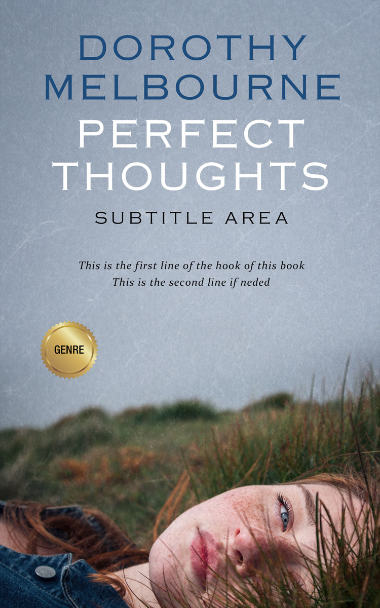 2D view of Premade Romance Book Cover - Gull Gray