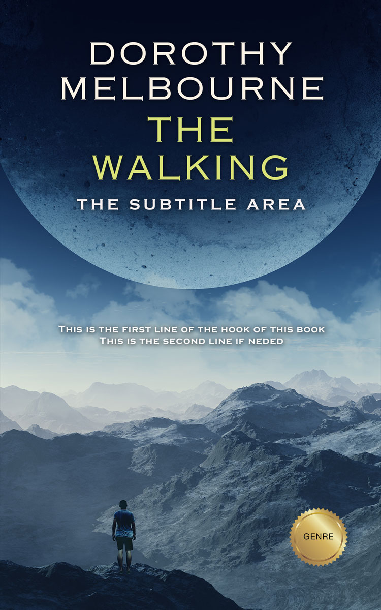 2D view of Premade Science Fiction Book Cover - Pickled Bluewood