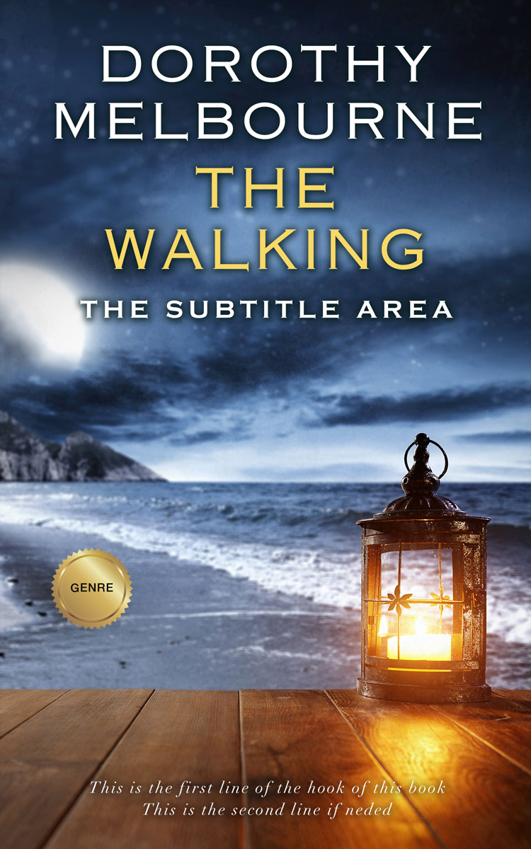 2D view of Oxford Blue #1002 - Premade Romance Book Cover