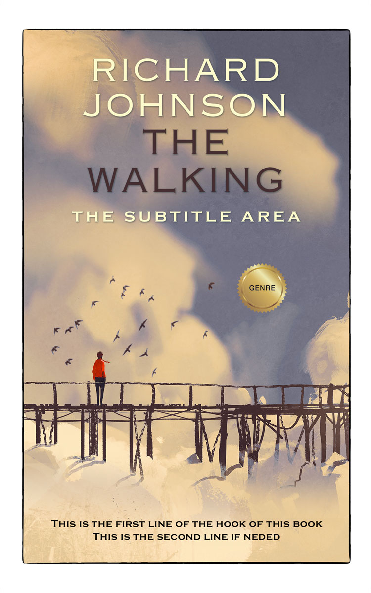 2D view of Heathered Gray #1010 - Premade Abstract Book Cover