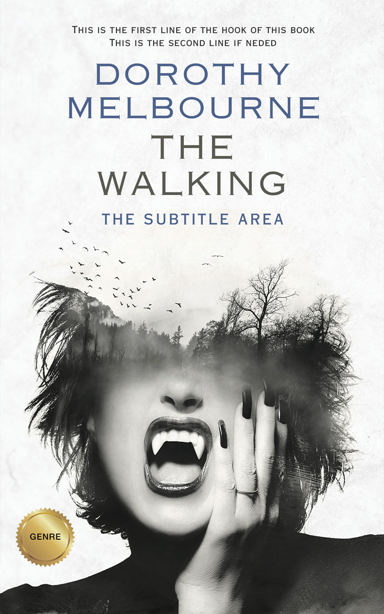 2D view of Gray Nurse #1015 - Premade Horror Book Cover