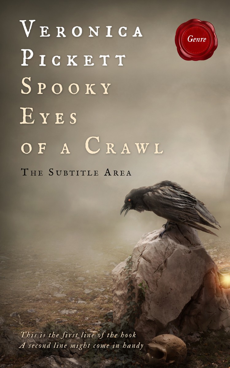 2D view of Premade Horror Book Cover - Makara