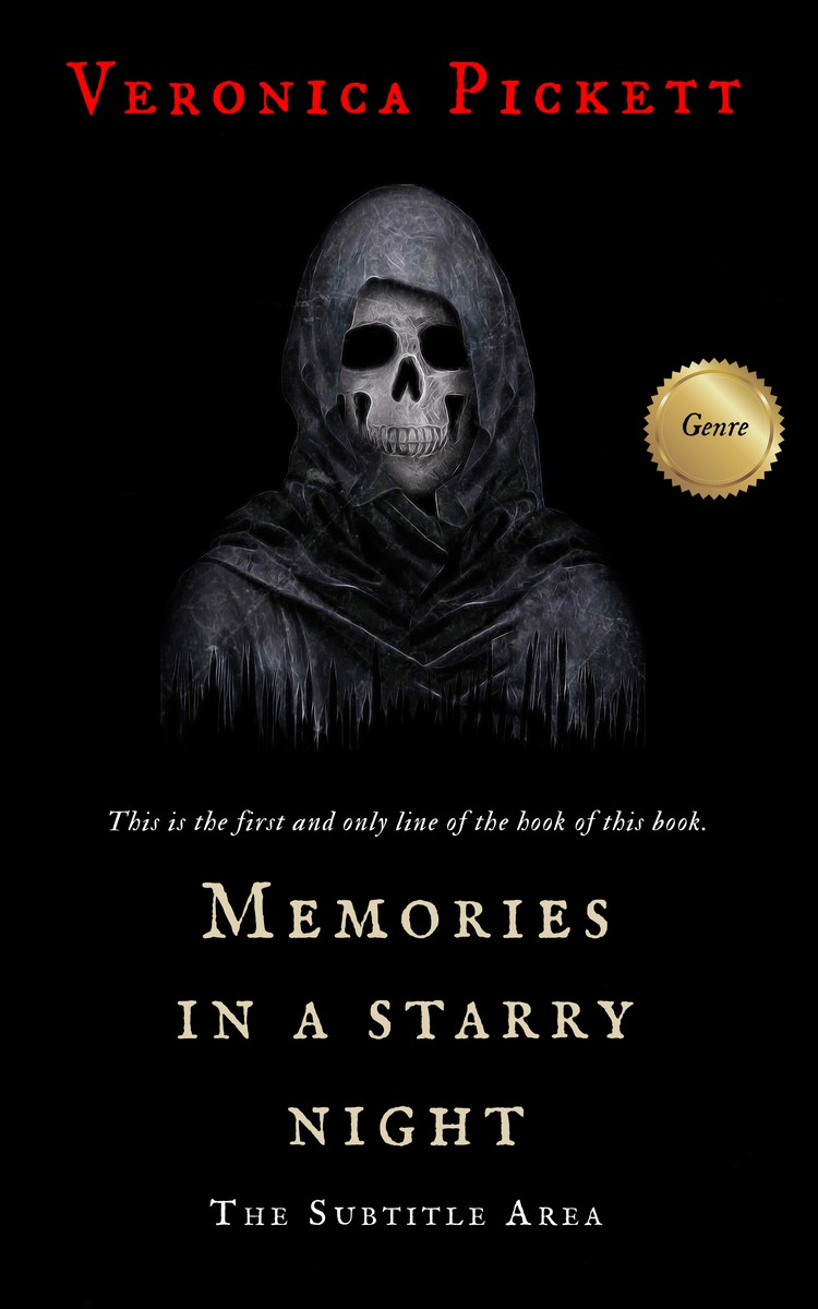 2D view of Woodsmoke #1099 - Premade Horror Book Cover