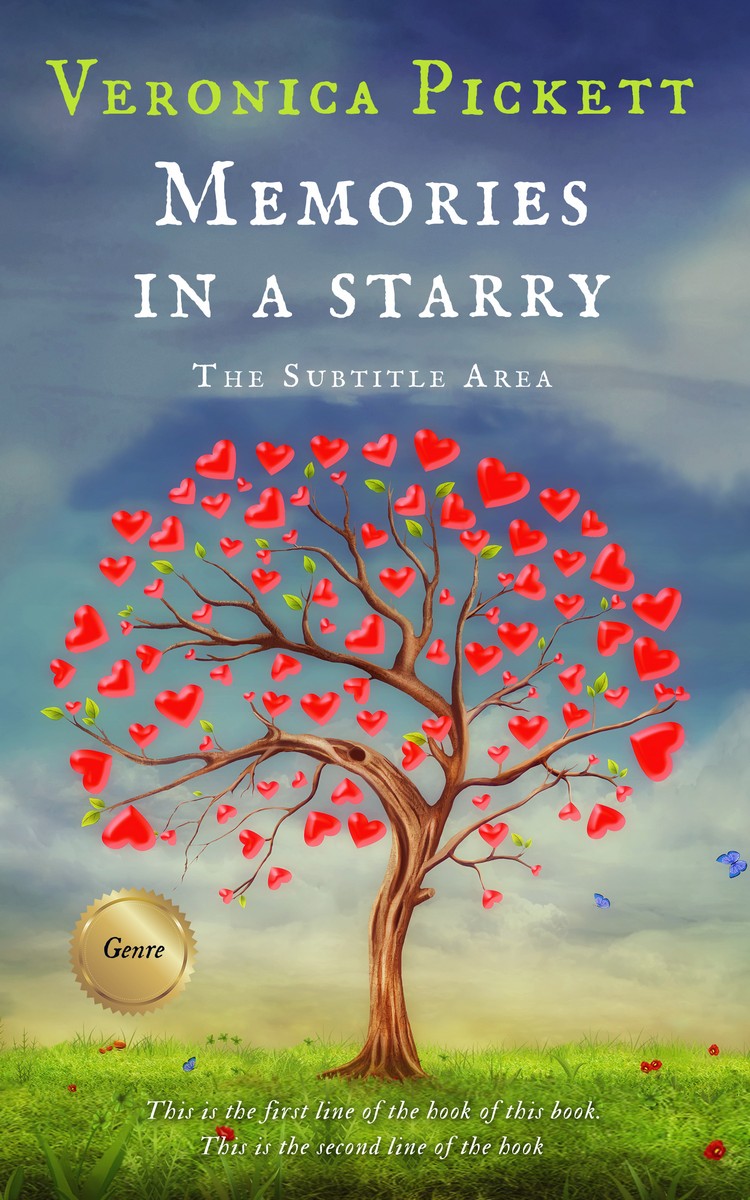 2D view of Slate Gray #1106 - Premade Romance Book Cover