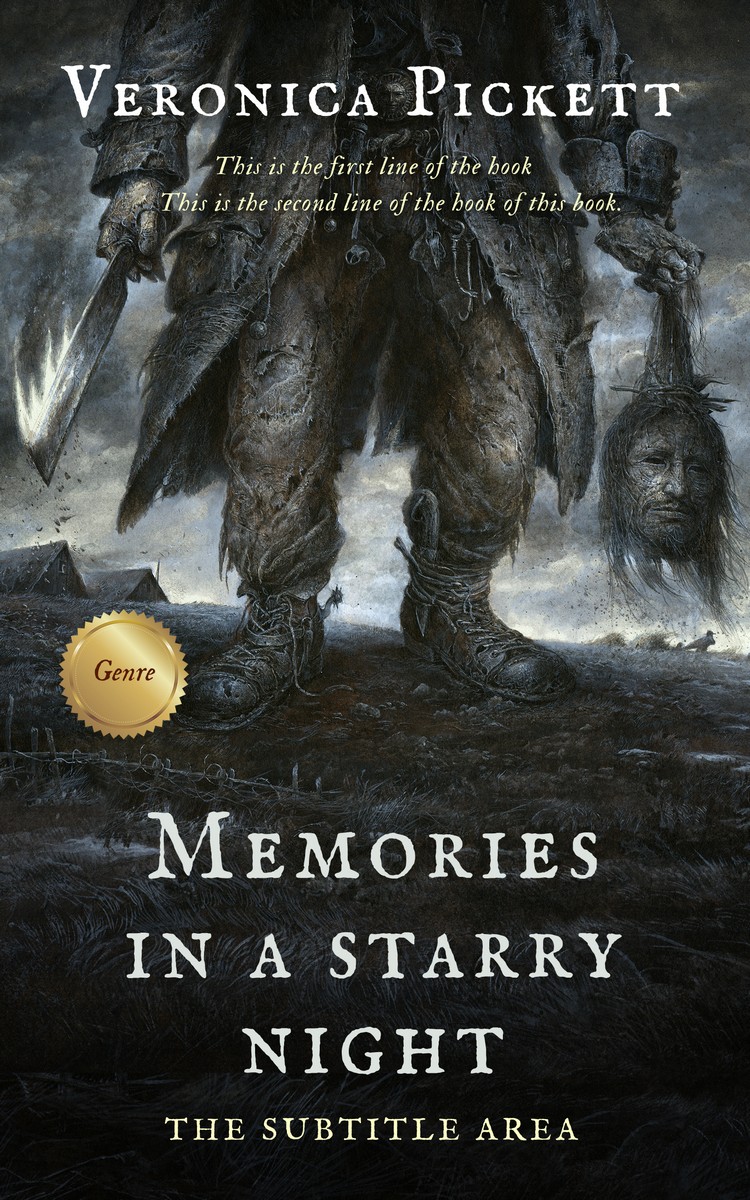 2D view of Heavy Metal #1119 - Premade Horror Book Cover