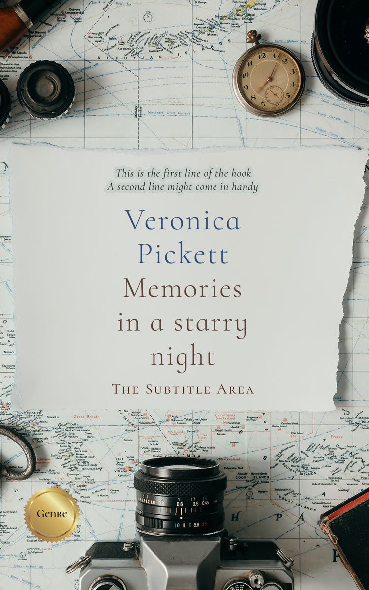 2D view of Celeste #1132 - Premade Action & Adventure Book Cover