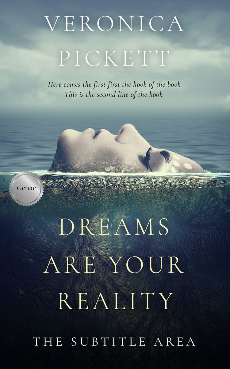 2D view of Ebony Clay #1157 - Premade Surreal Book Cover