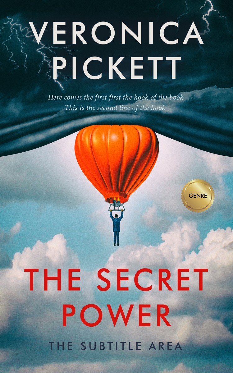 2D view of Blue Dianne #1175 - Premade Self-Improvement & Self-Help Book Cover