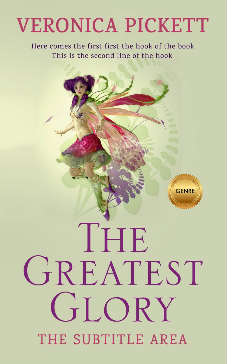 2D view of Premade Fantasy Book Cover - Green Mist