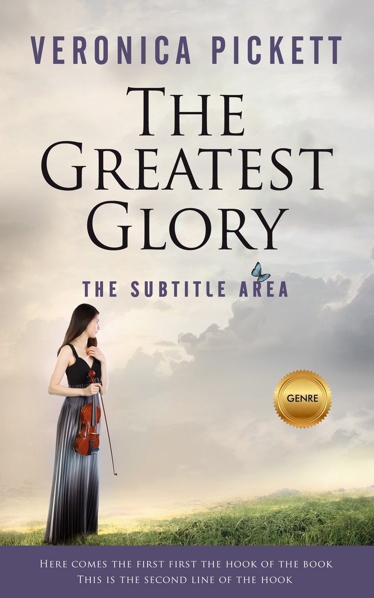 2D view of Swirl #1225 - Premade Fantasy Book Cover