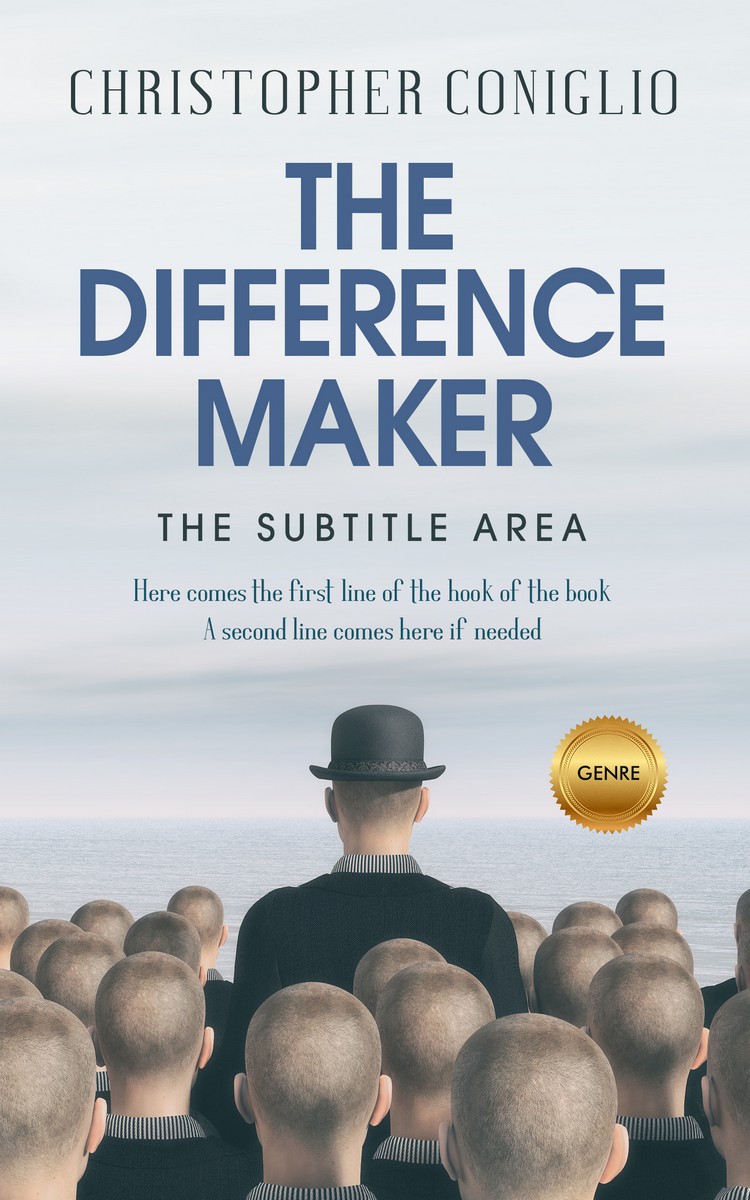 2D view of Iron #1294 - Premade Self-Improvement & Self-Help Book Cover