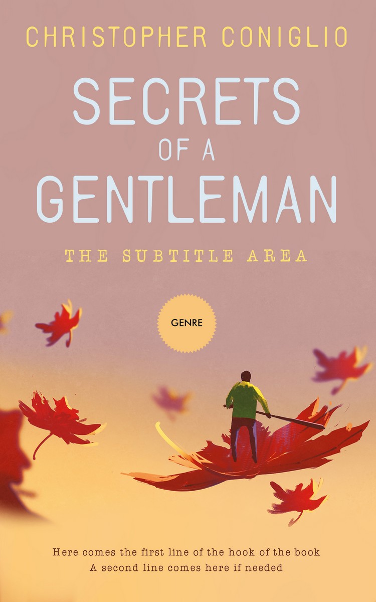 2D view of Tan #1300 - Premade Abstract Book Cover