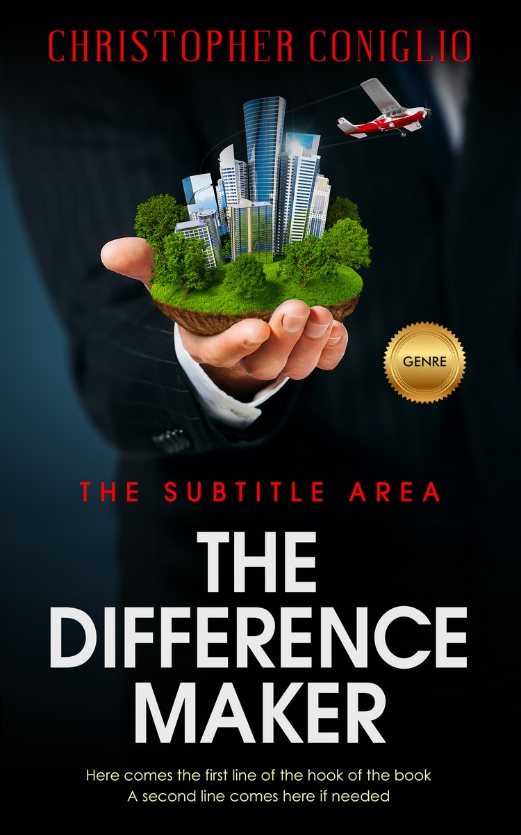 2D view of Cameo #1324 - Premade Business Book Cover | BookCoverZone