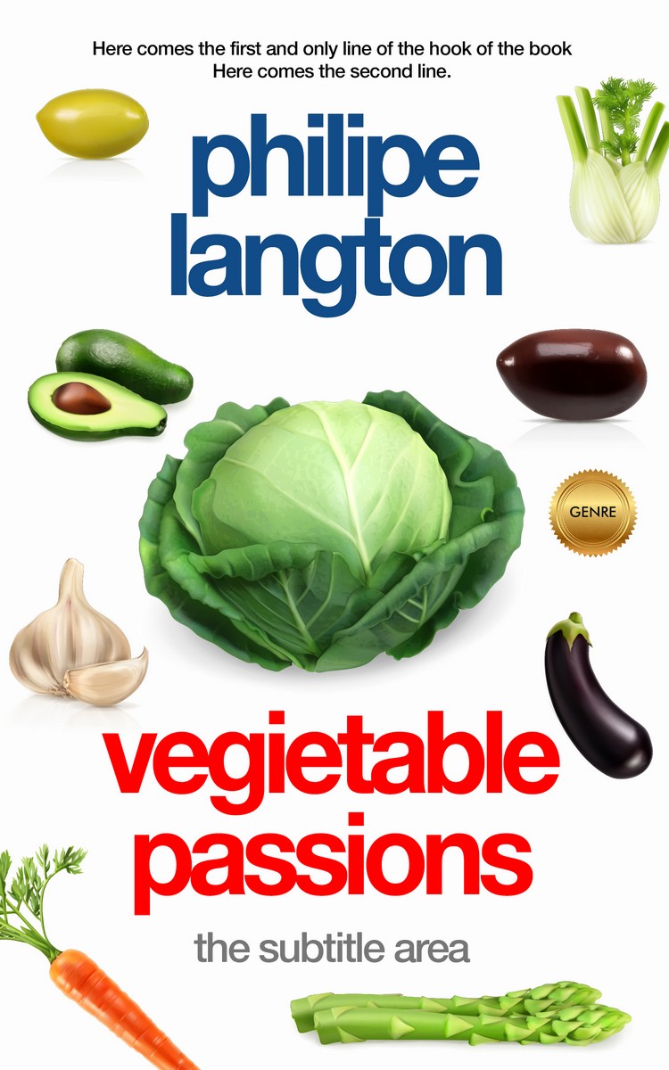 2D view of Premade Health & Dieting & Fitness Book Cover - Chelsea Cucumber