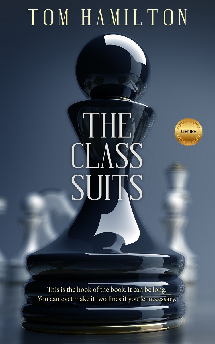 2D view of Ebony Clay #1366 - Premade Business Book Cover