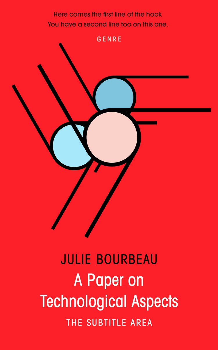 2D view of Premade Business Book Cover - Torch Red