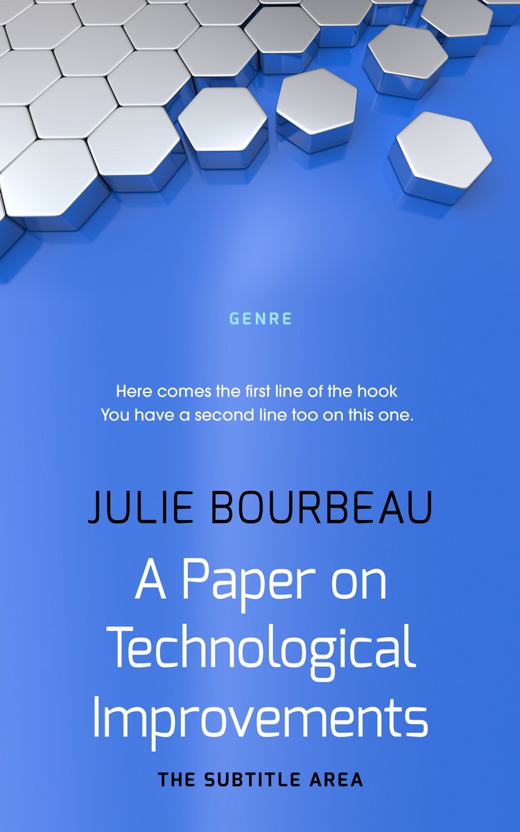 2D view of Royal Blue #1396 - Premade Business Book Cover