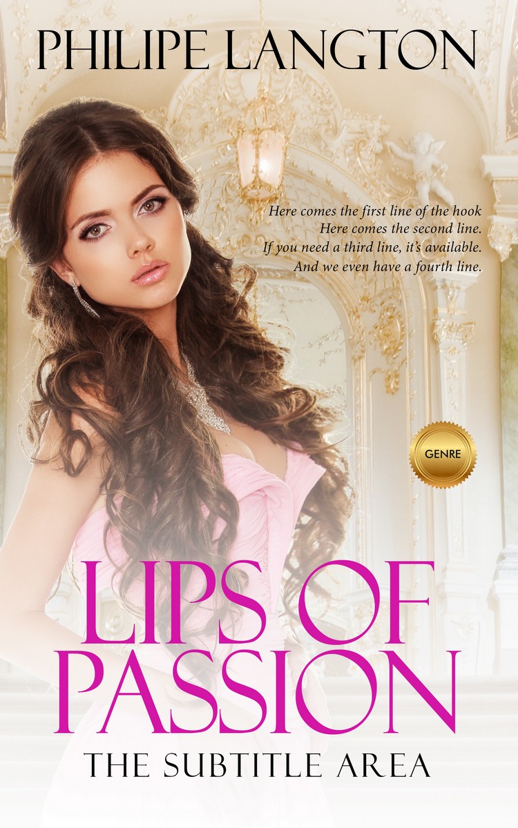 2D view of Pearl Bush #1417 - Premade Romance Book Cover