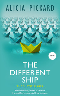 2D view of Premade Self-Improvement & Self-Help Book Cover - Fountain Blue