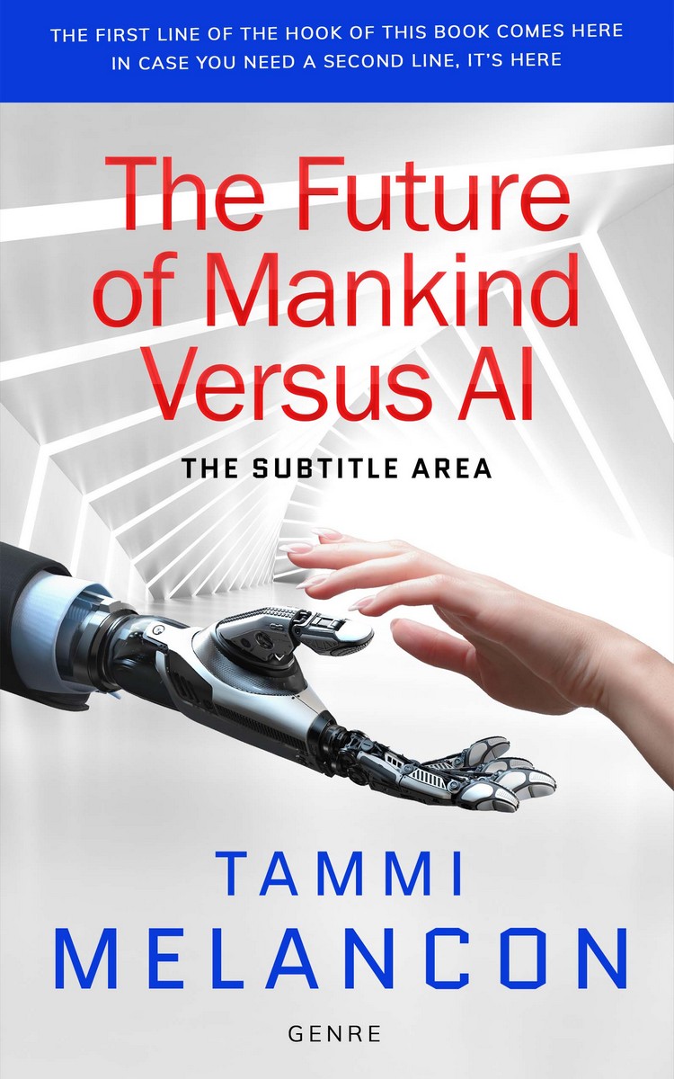 2D view of Premade Abstract Book Cover - Alto