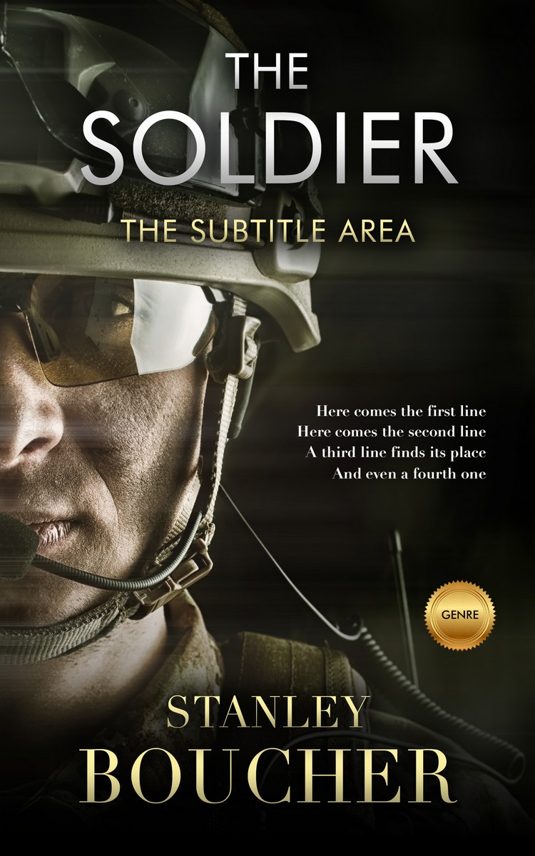 2D view of Premade Action & Adventure Book Cover - Rangoon Green