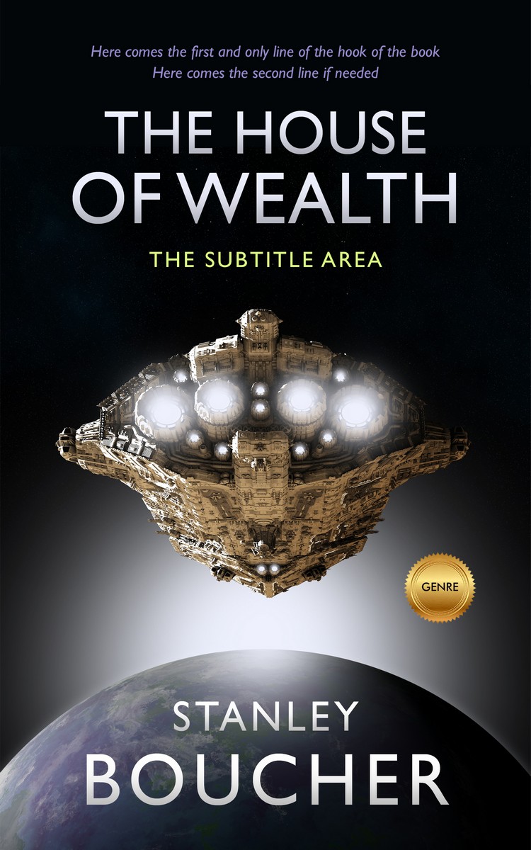 2D view of Cotton Seed #1552 - Premade Science Fiction Book Cover